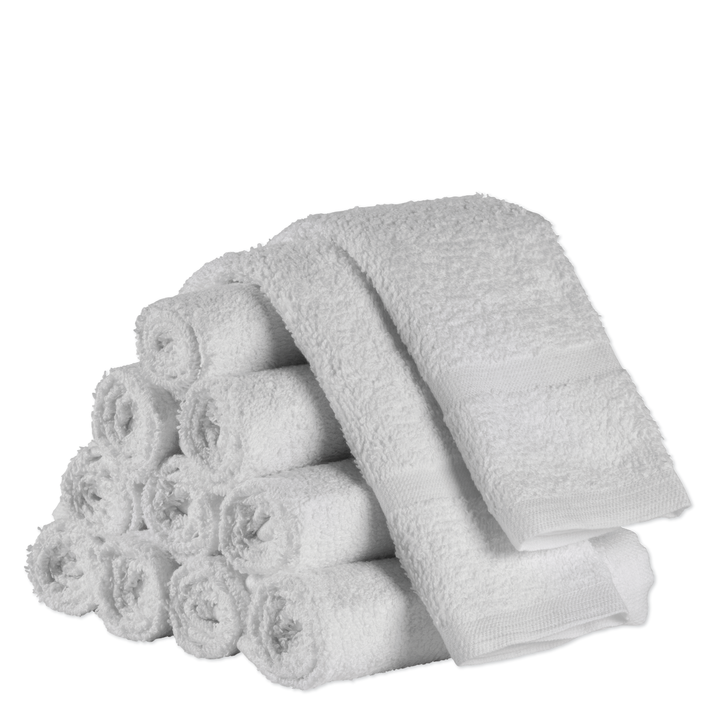 Cotton Wash Cloths, 12" x 12", 1 lb. - White