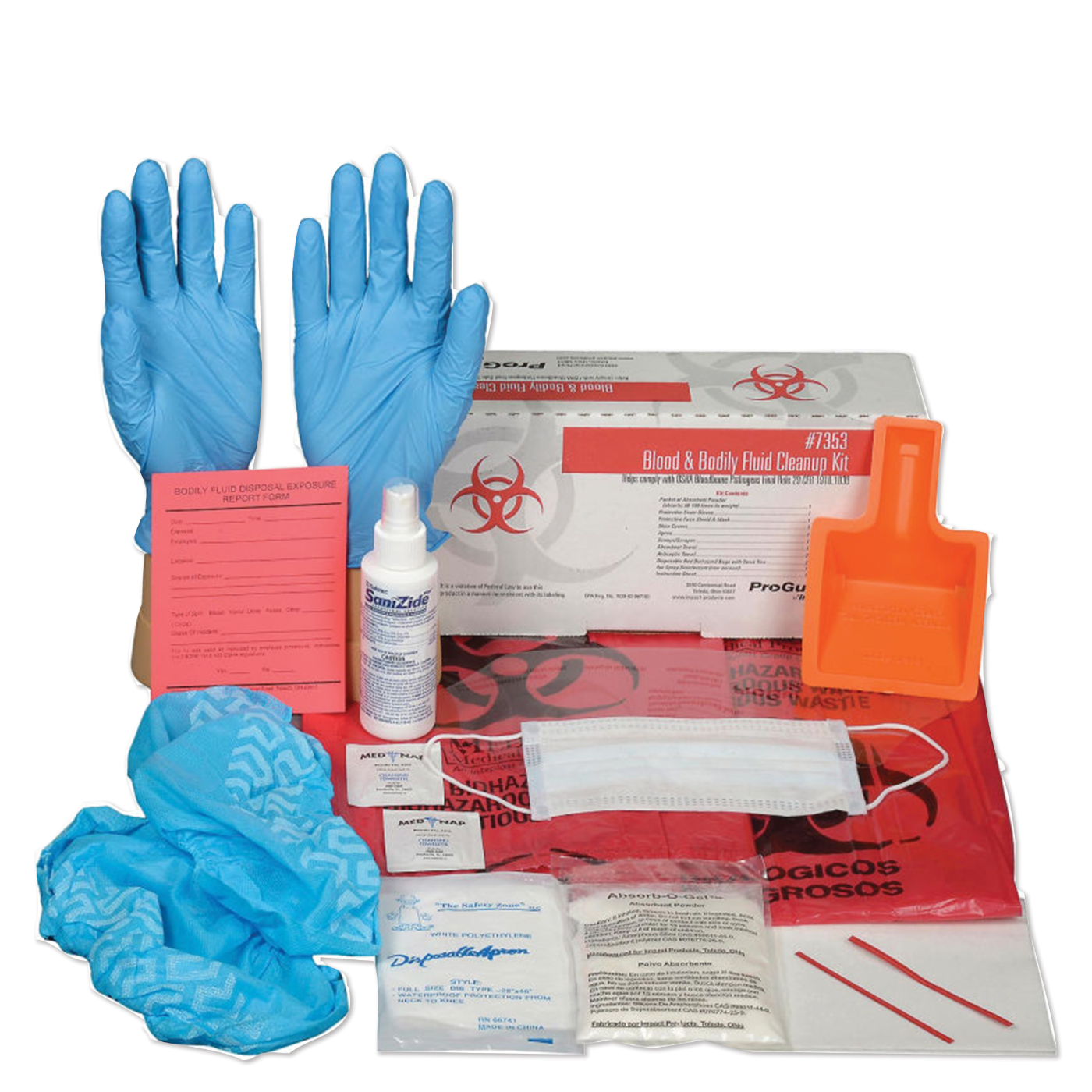 Blood & Bodily Fluid Cleanup Kit