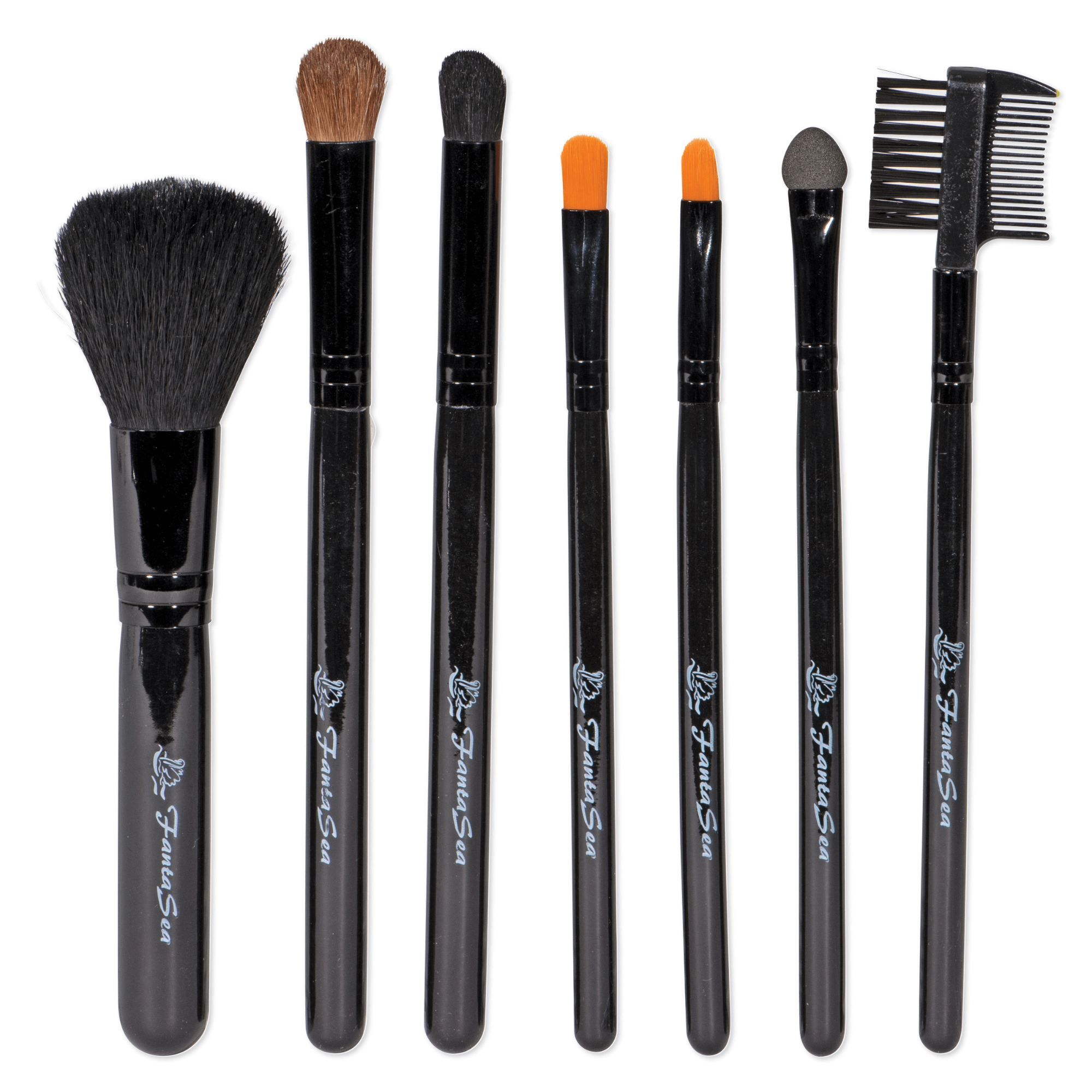 Makeup Brush Set with Case - 7 pc.