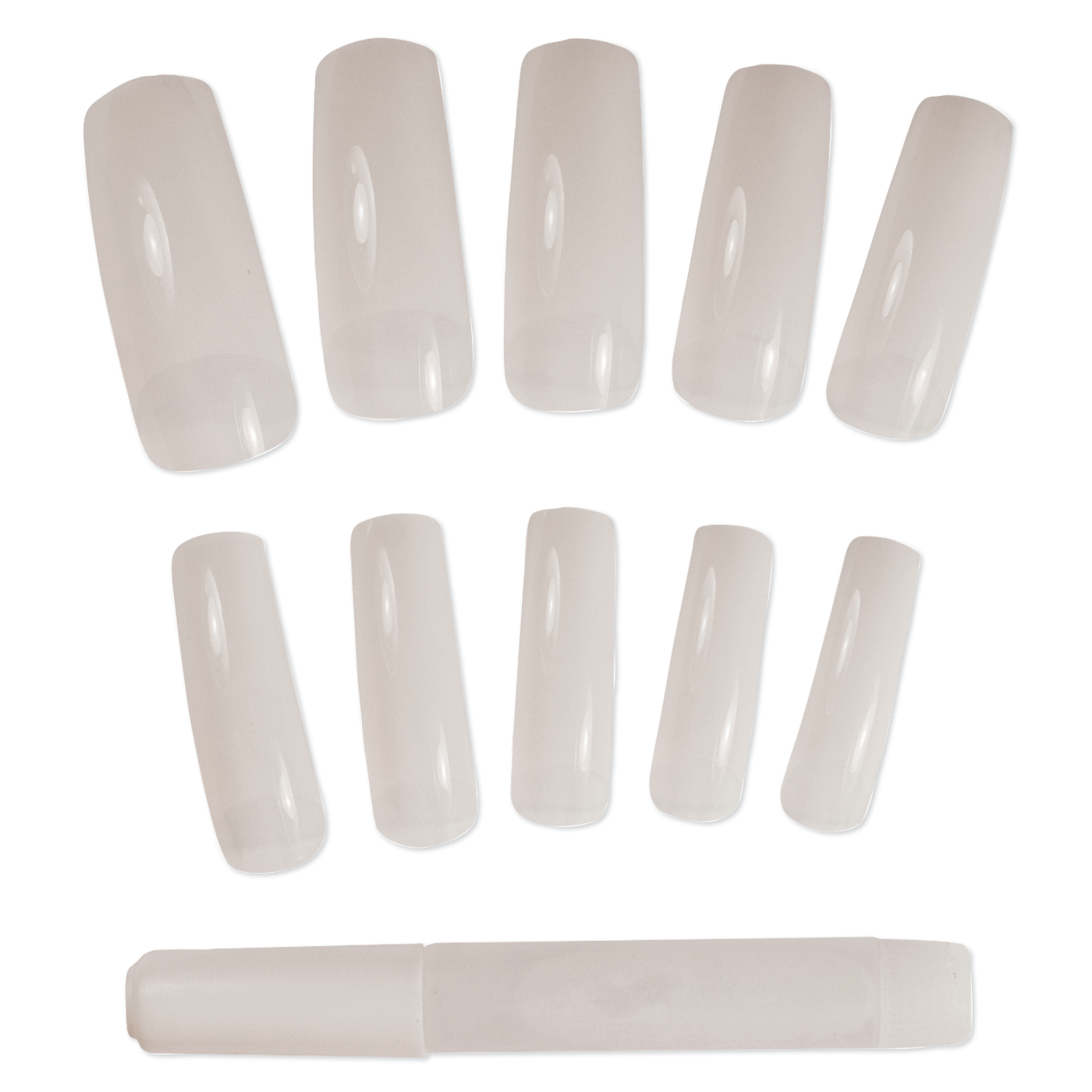 Nail Tips Kit with Nail Glue - 100 pc.