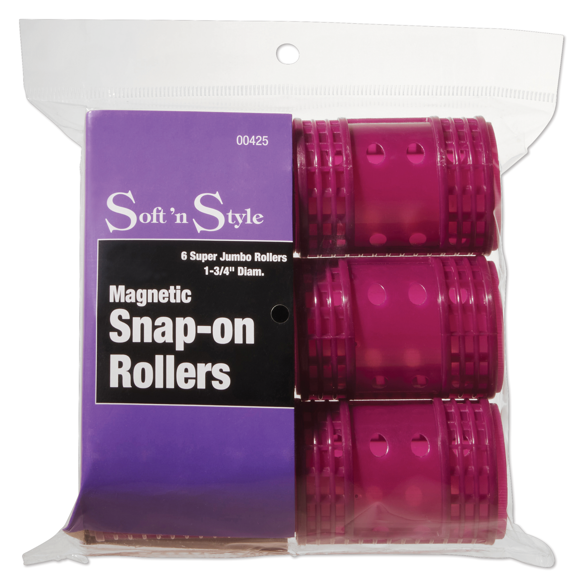 Magnetic Snap-on Rollers, Super Jumbo - 1-3/4"
