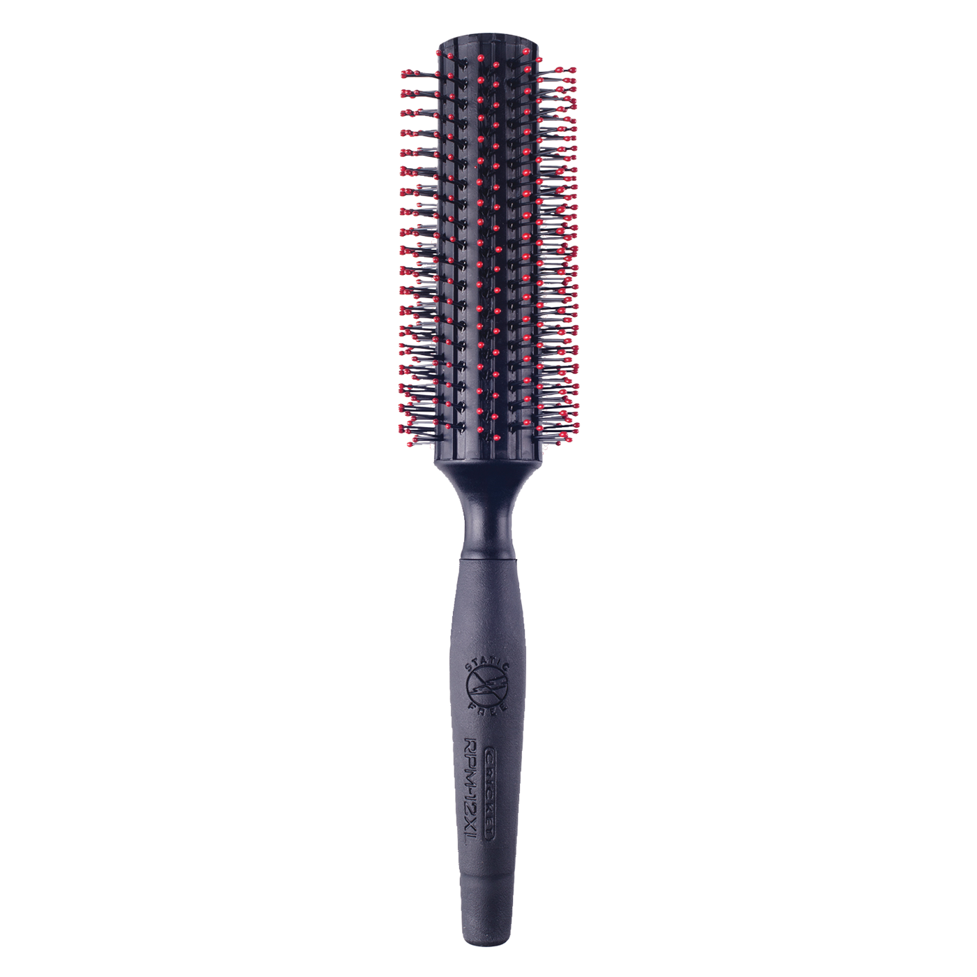 Static Free RPM Round Brush, 12 Row