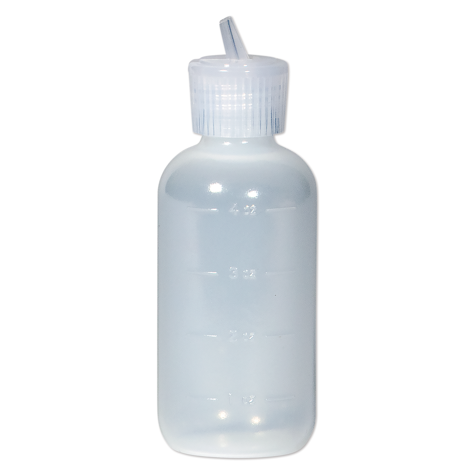 Flip-Top Bottle with Measuring Scales, 4 oz.