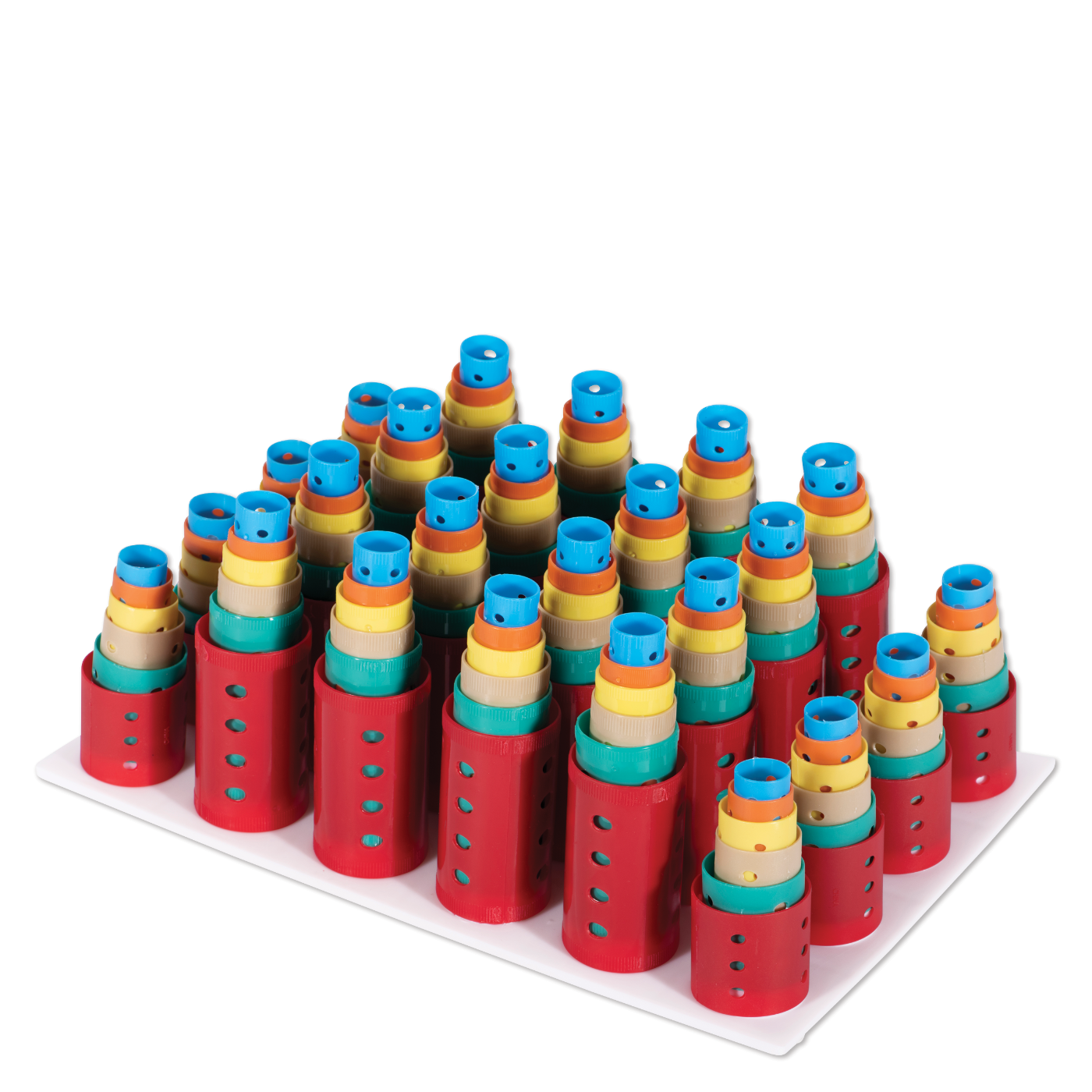 Smooth Rollers with Storage Rack - 12 dz.