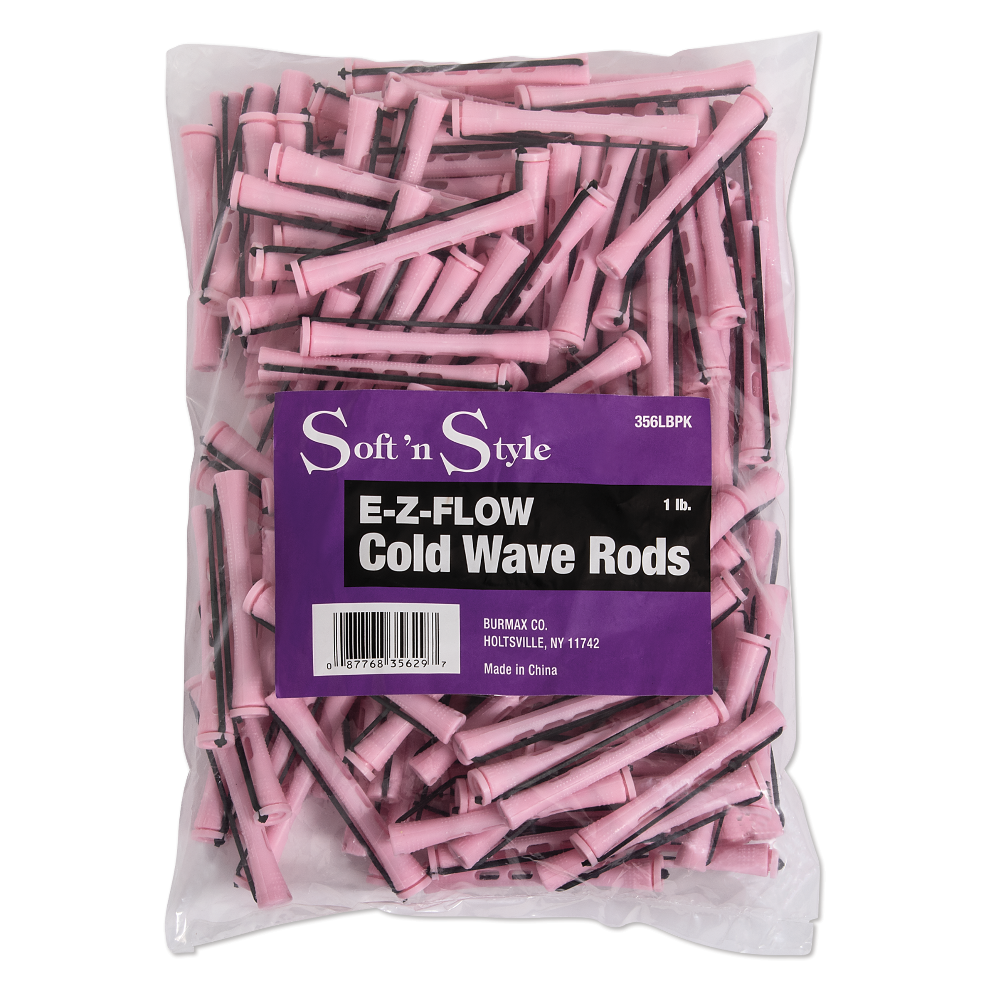 Concave Cold Wave Rods, Long Pink, 1 lb.