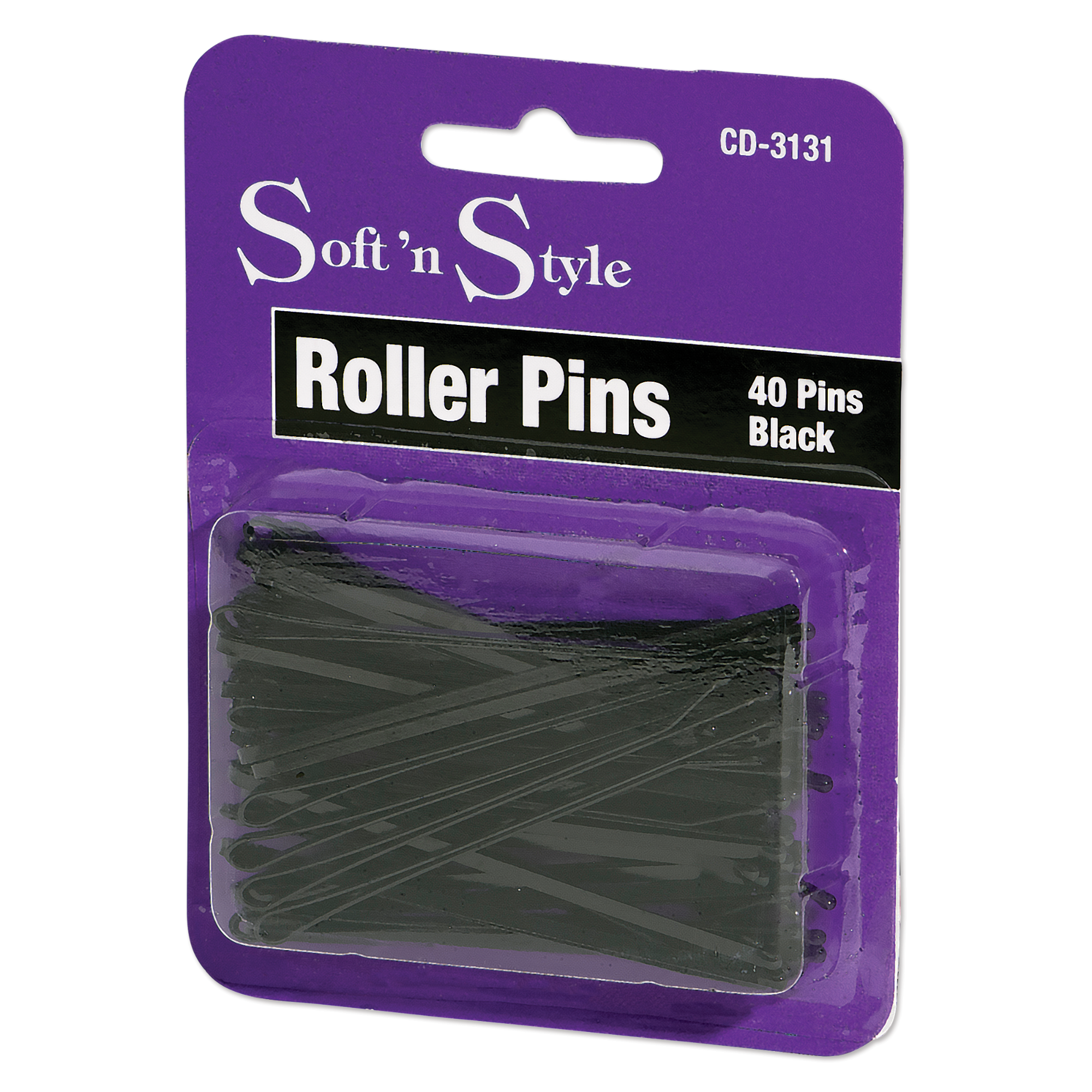Roller Pins, Black - 3"