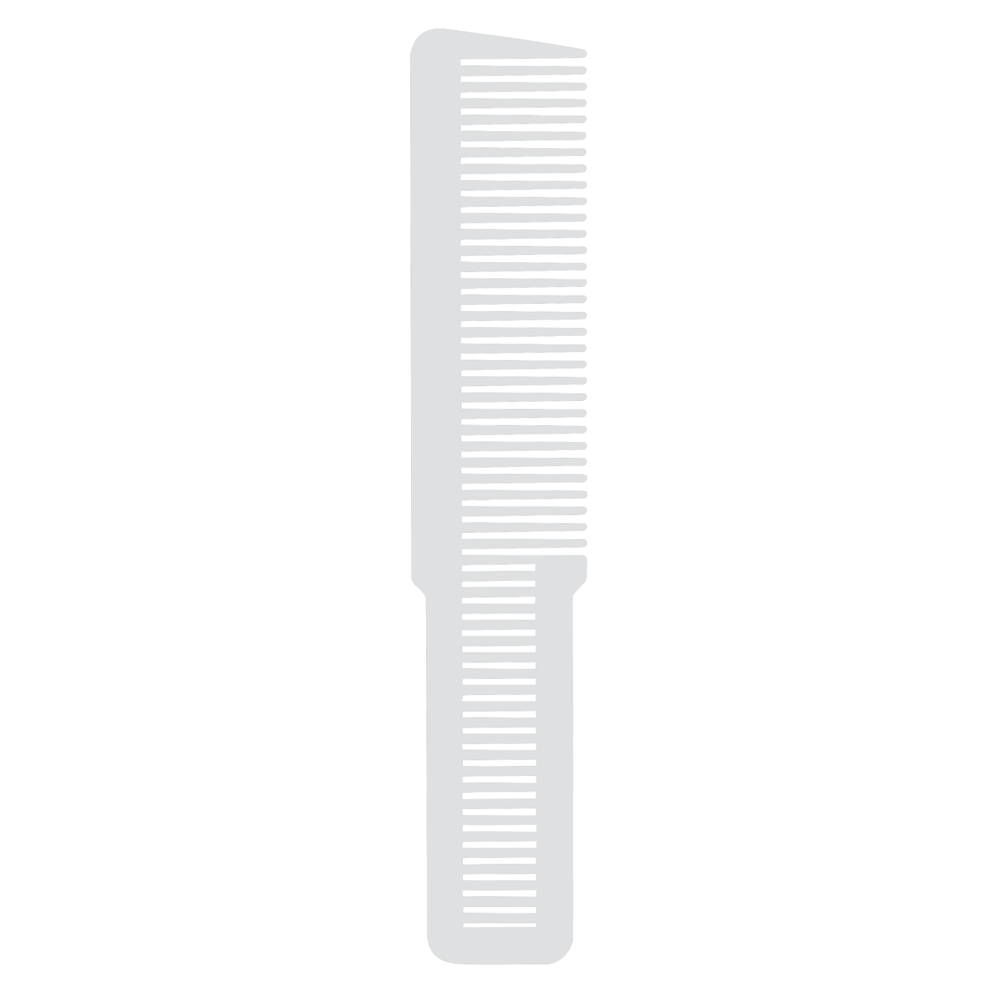Barber Flat Top Comb - White