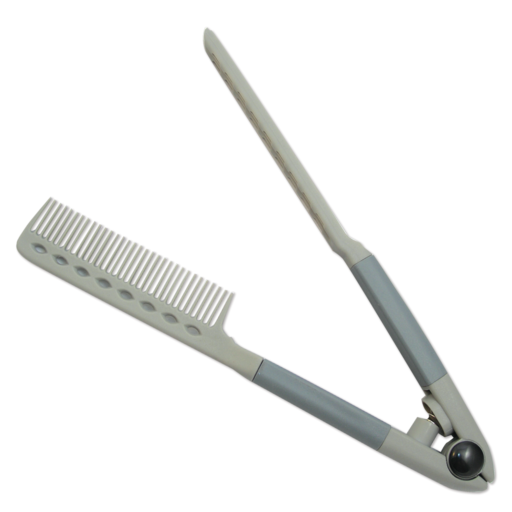 Spring Grip Straightening Comb with Rubber Handle