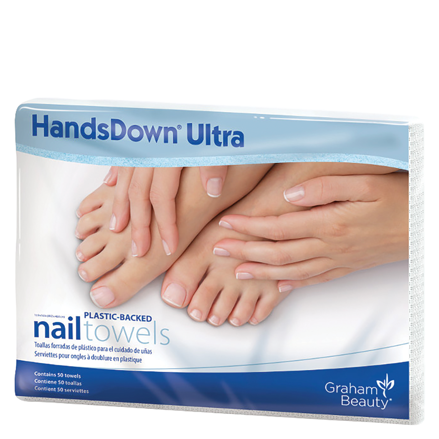HandsDown® Ultra Plastic-Backed Nail Towels