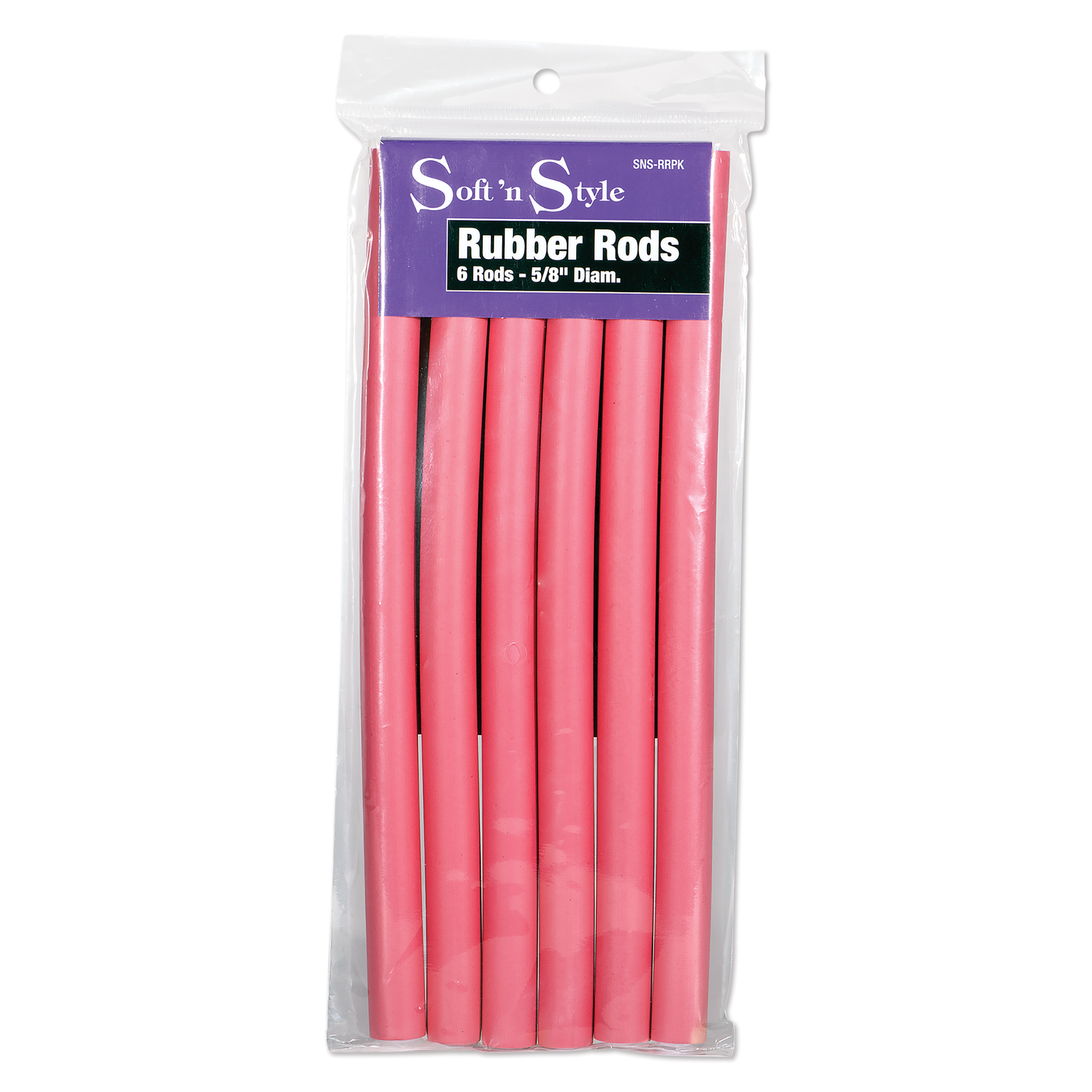 Rubber Rods, Long Pink - 5/8"