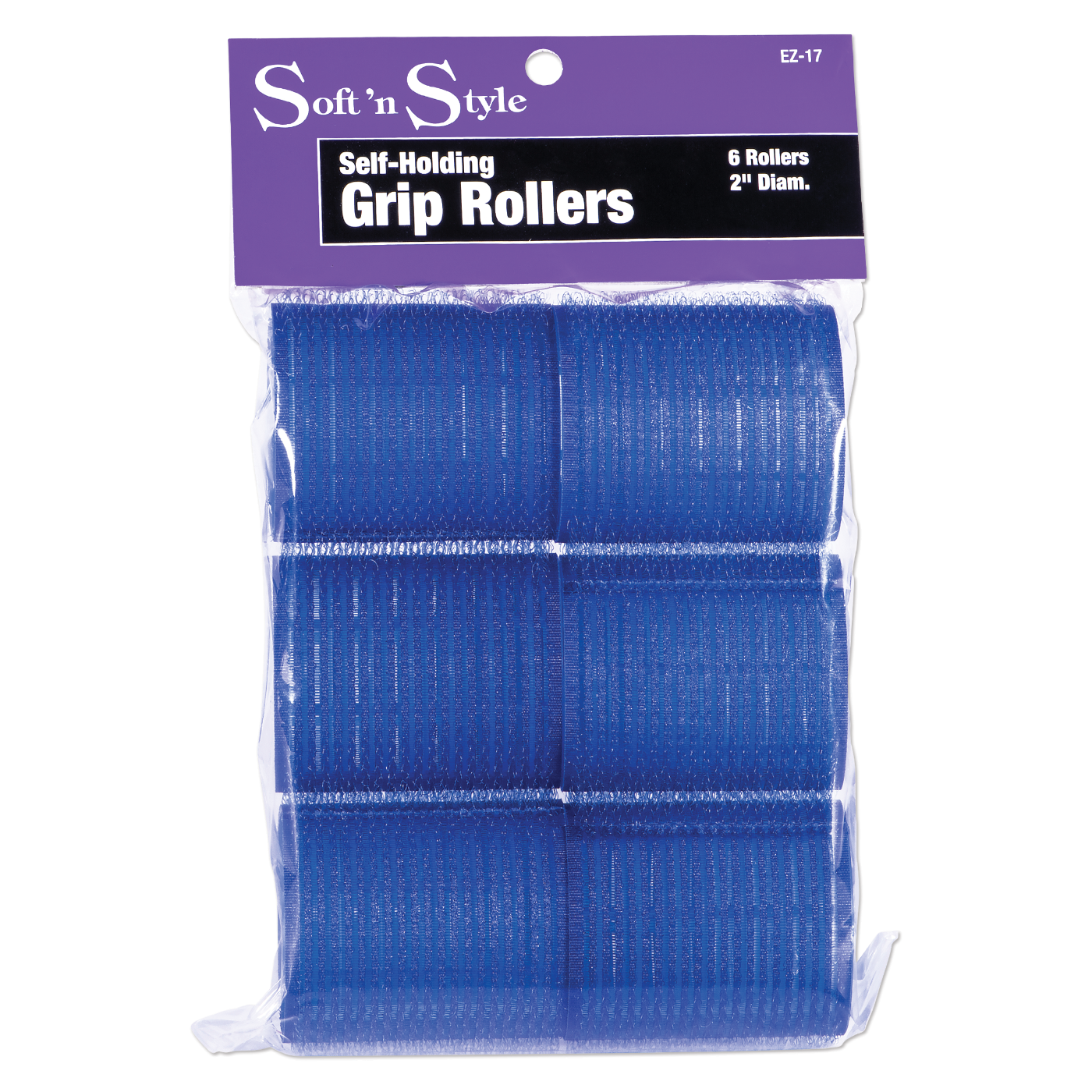 Self-Grip Rollers, Blue - 2"