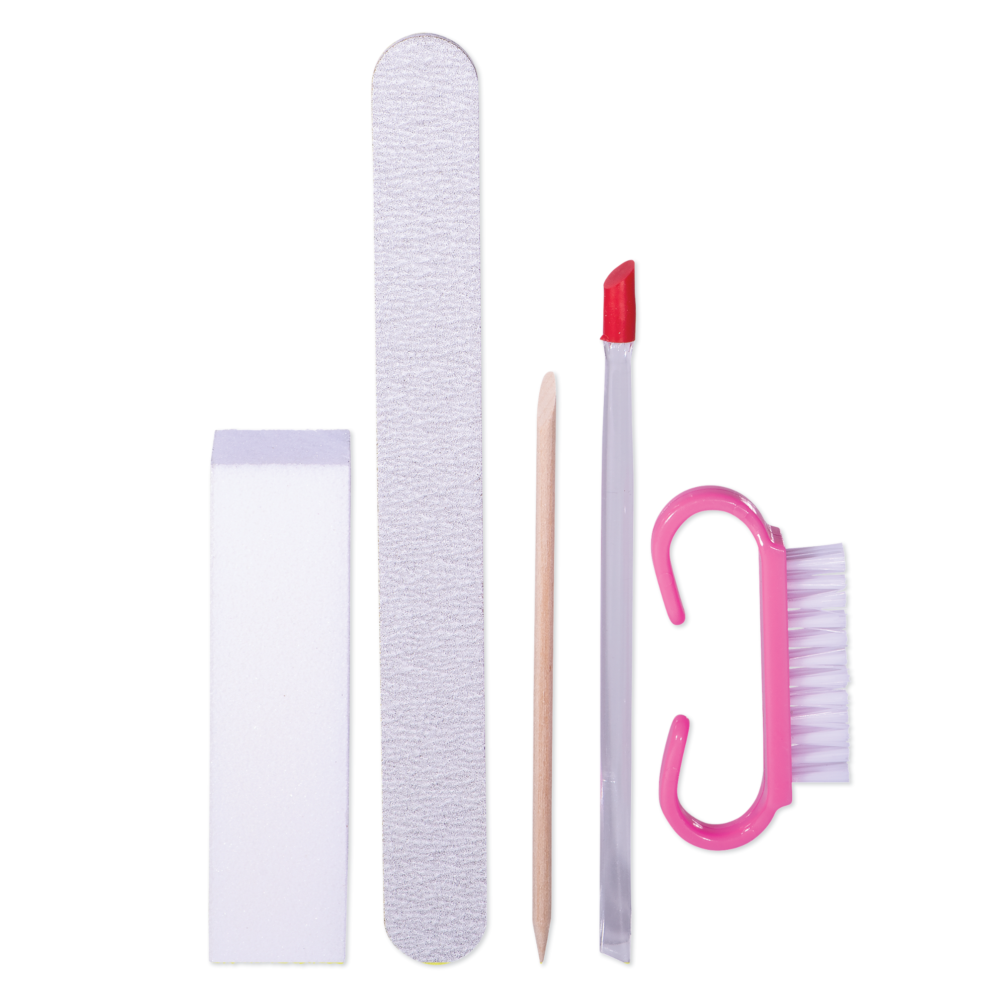 Disposable Kit for Artificial Nails, White Buffer
