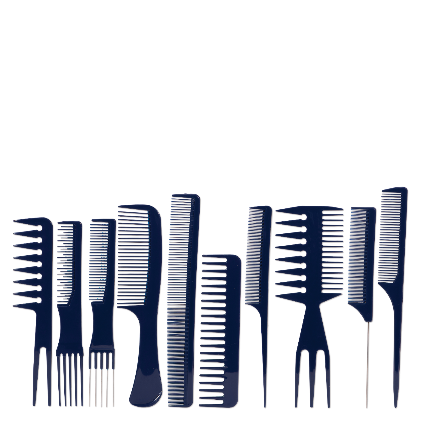 Professional Comb Set in a Clear Roll Up