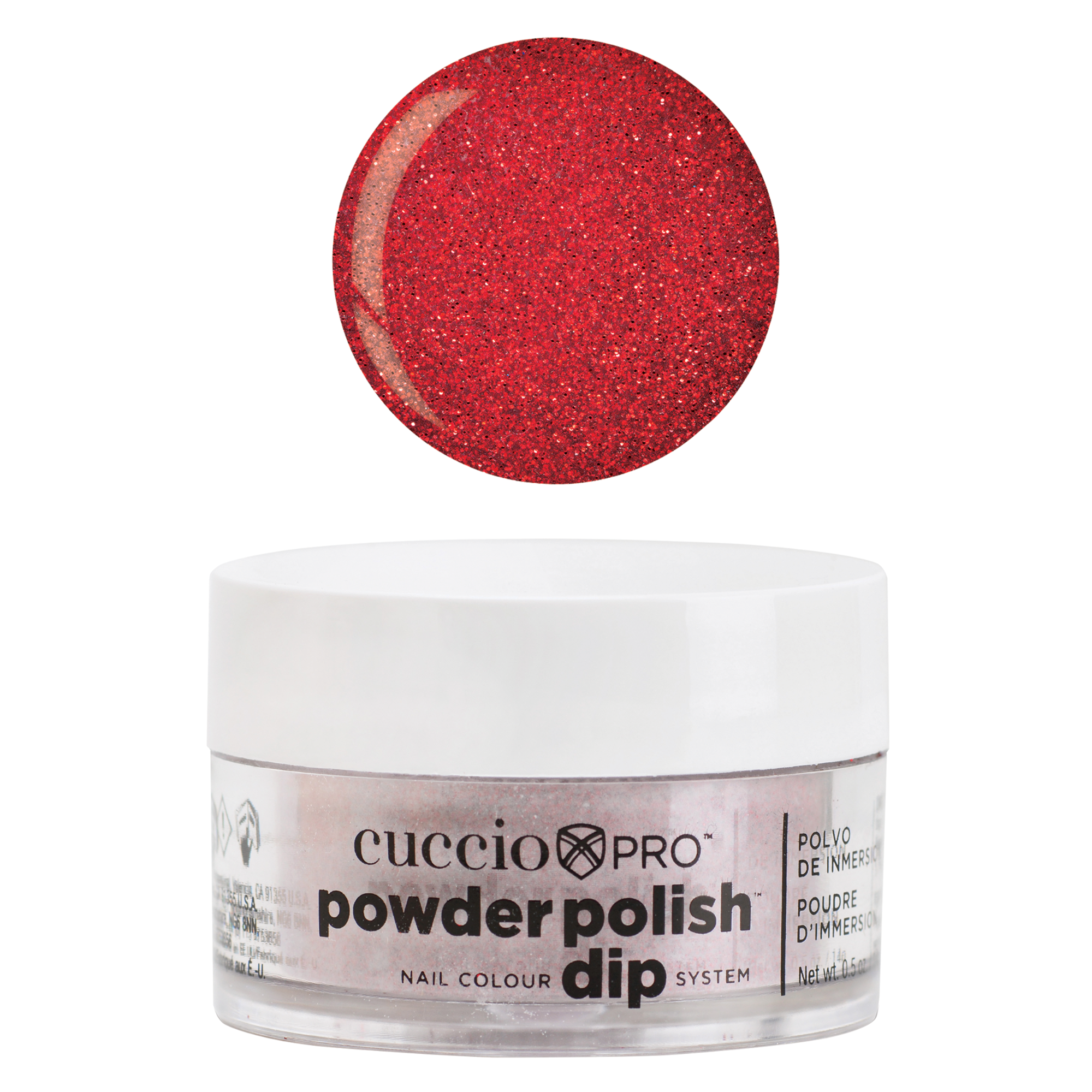 Powder Polish Dip - Ruby Red Glitter