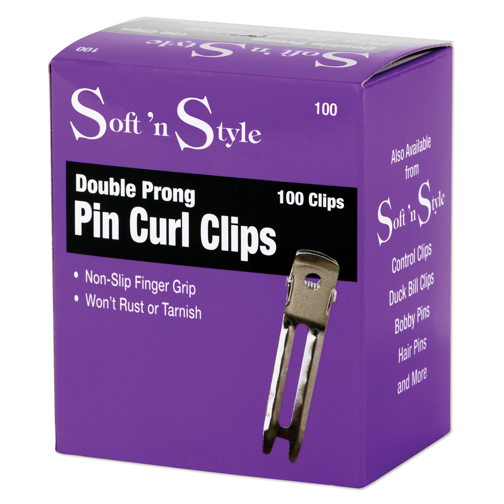 Double Prong Clips, Box of 100