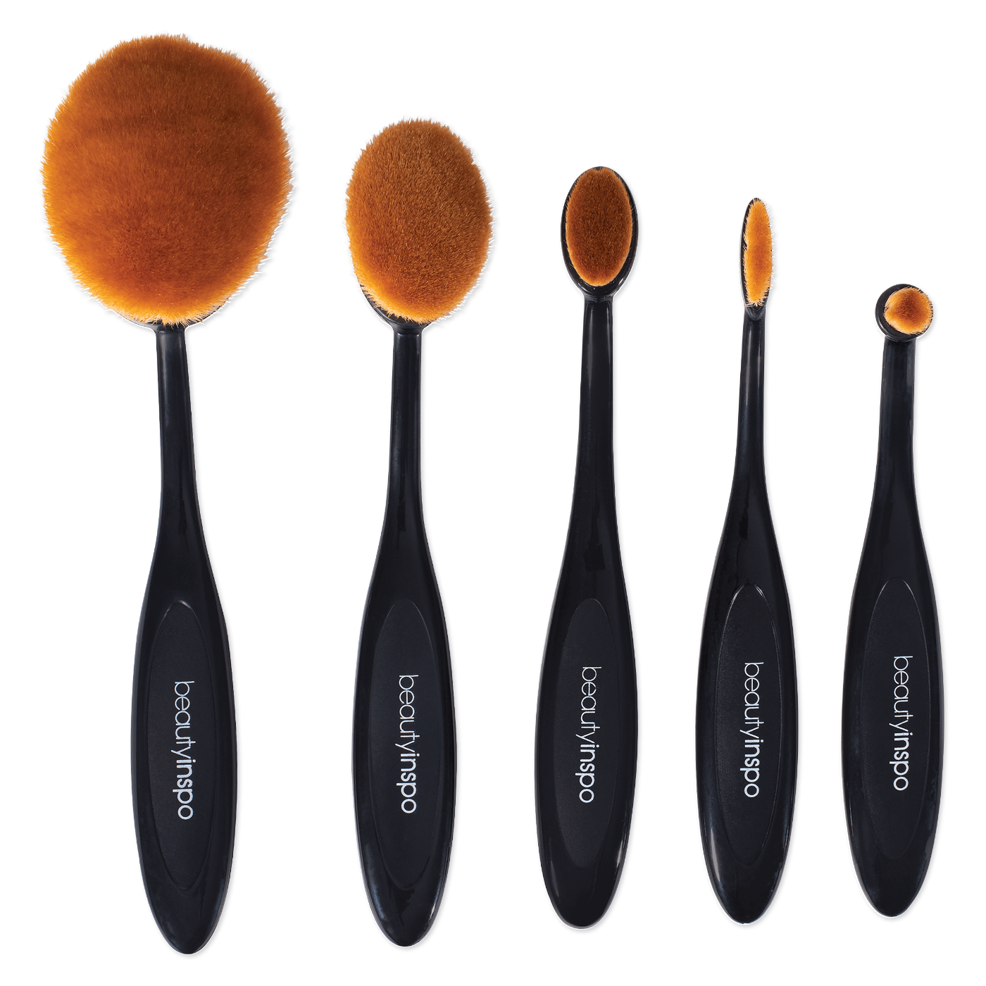 Oval Paddle Makeup Brush Set