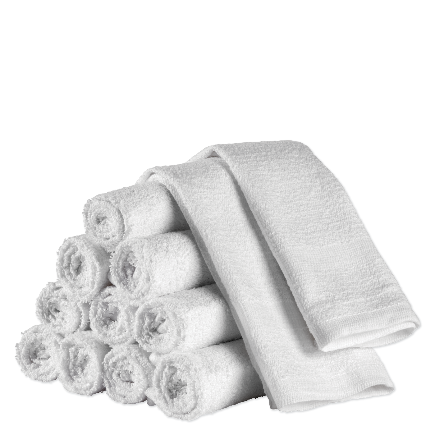 Cotton Wash Cloths, 12" x 12", 1/2 lbs. - White
