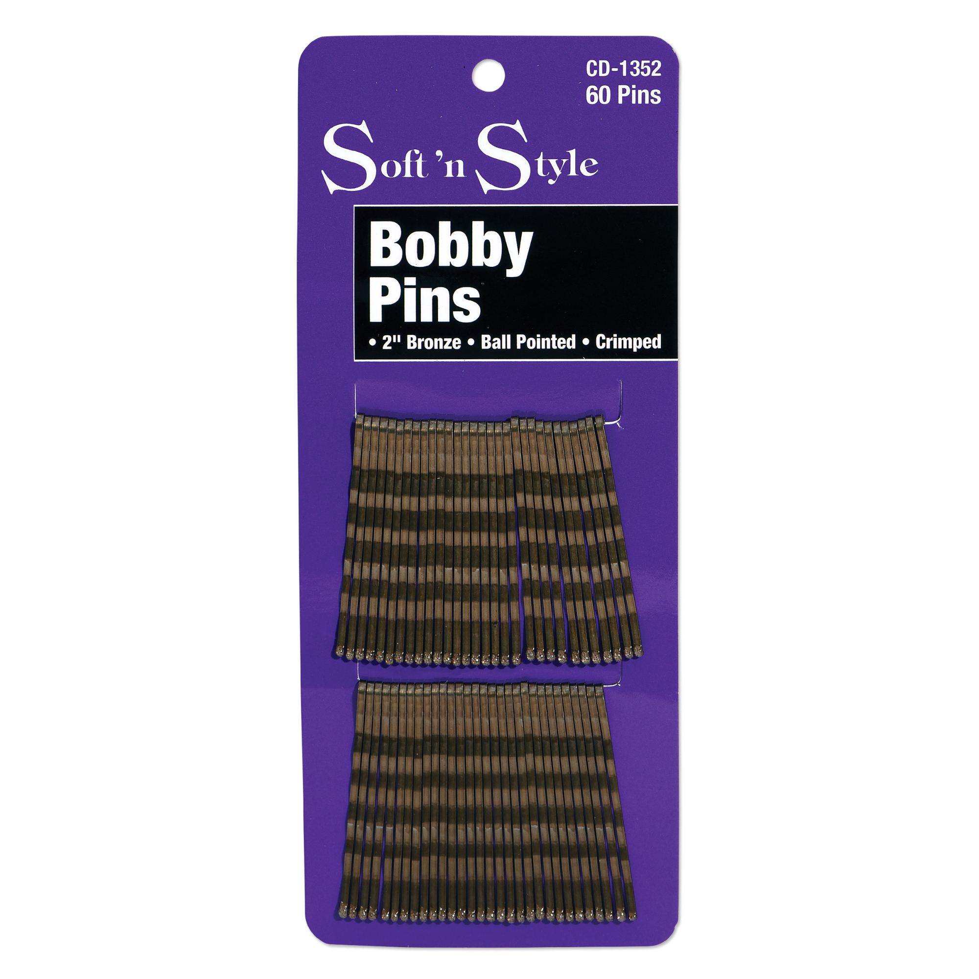 Bobby Pins, Bronze - 2"