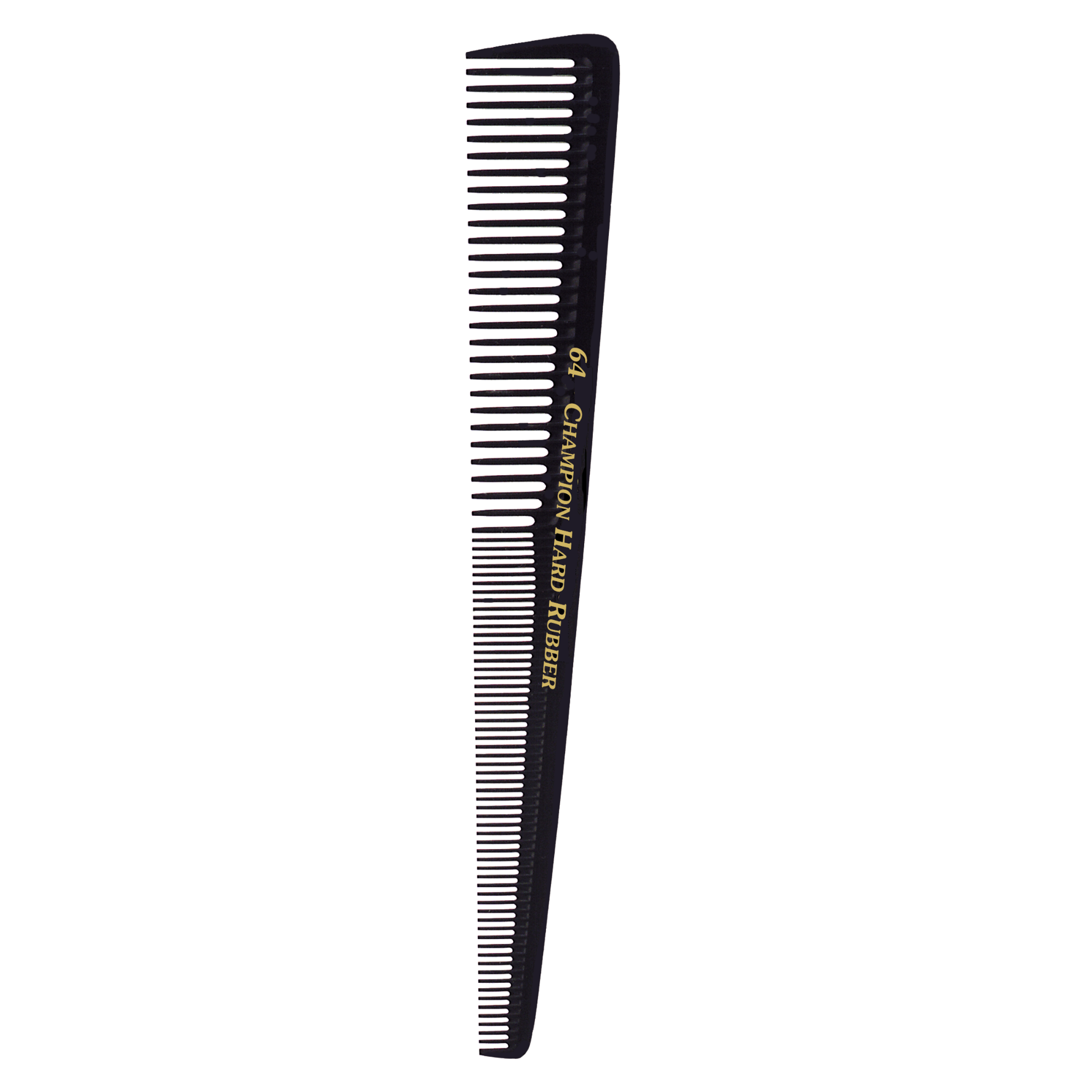 Hard Rubber Barber Comb with Sloped Teeth - 7-1/2"