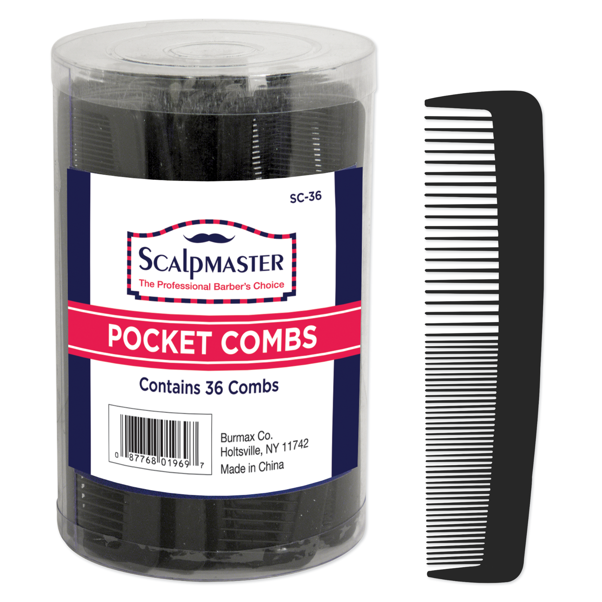 Pocket Combs in a Container - 5"
