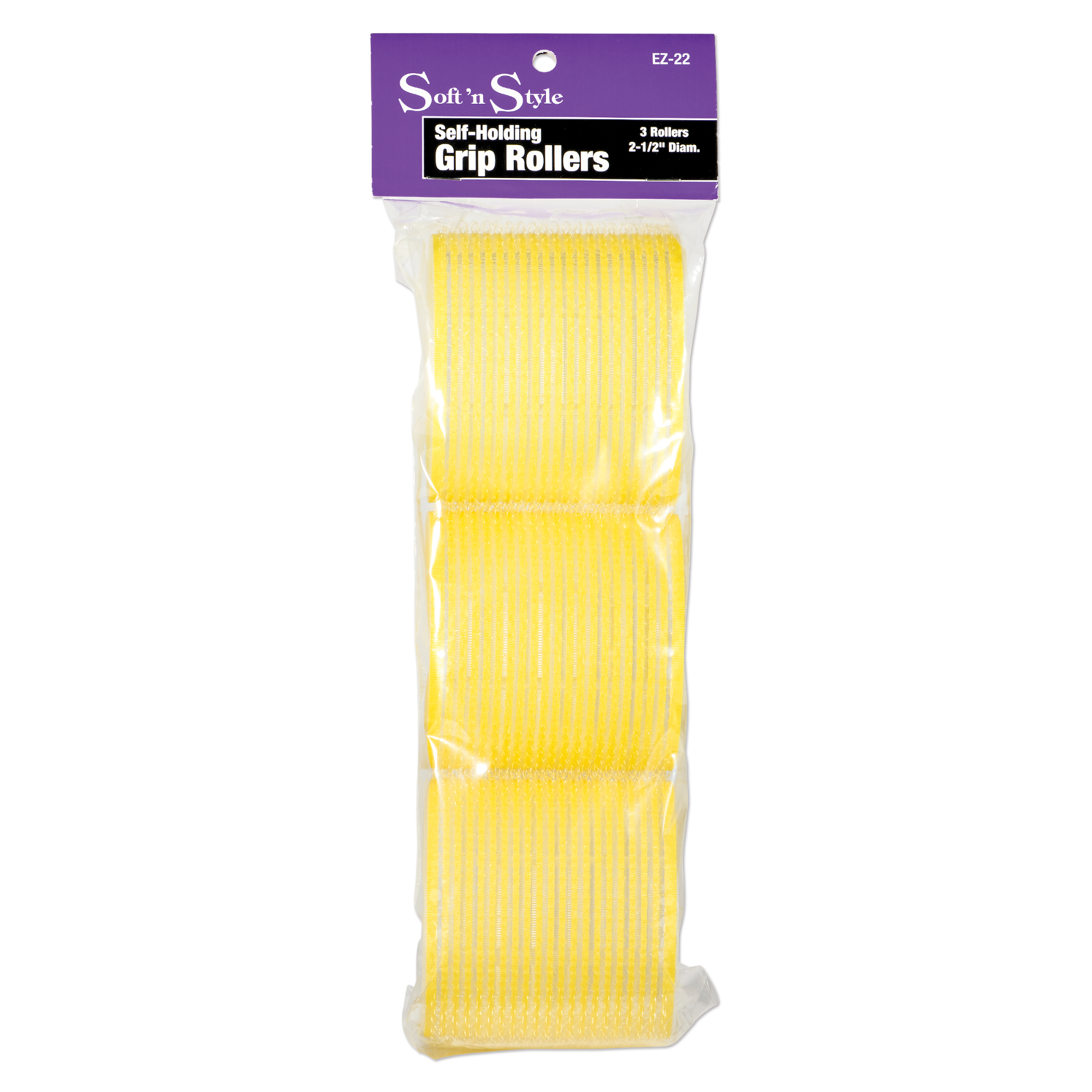Self-Grip Rollers, Yellow/White - 2-1/2"