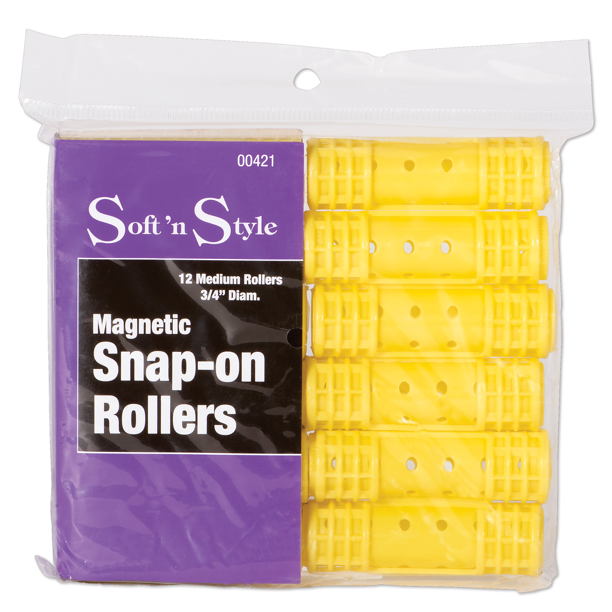 Magnetic Snap-on Rollers, Medium - 3/4"