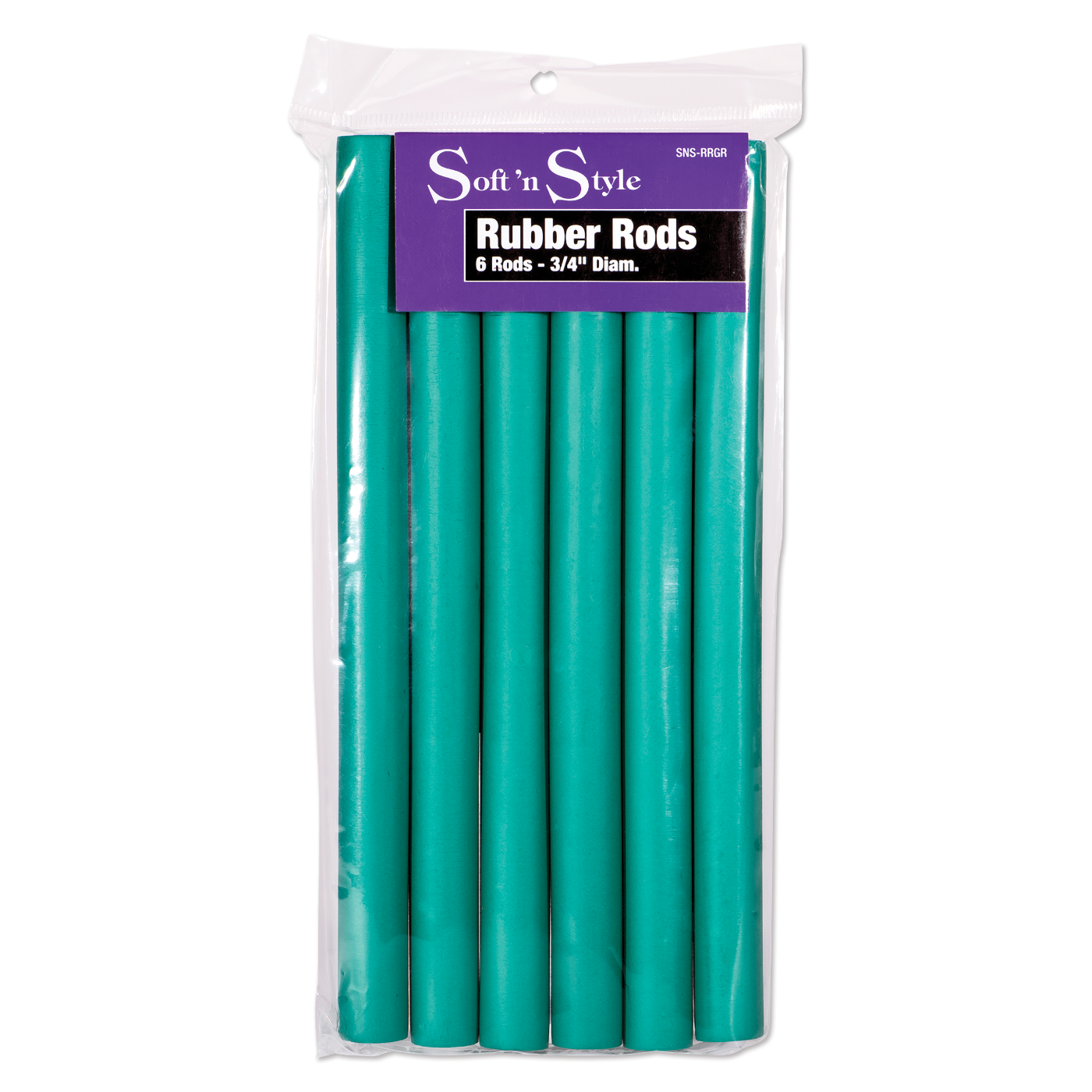 Rubber Rods, Long Green - 3/4"