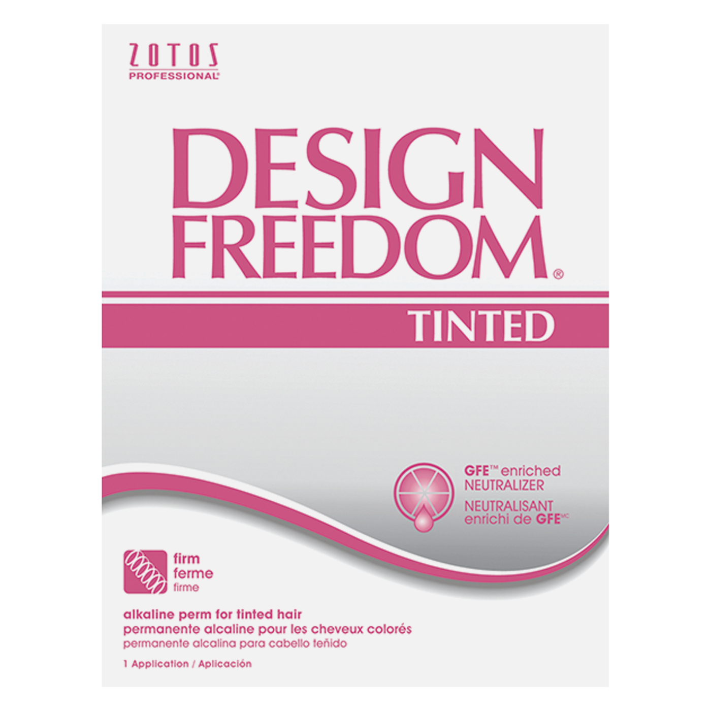 Design Freedom Firm Alkaline Perm Tinted Hair