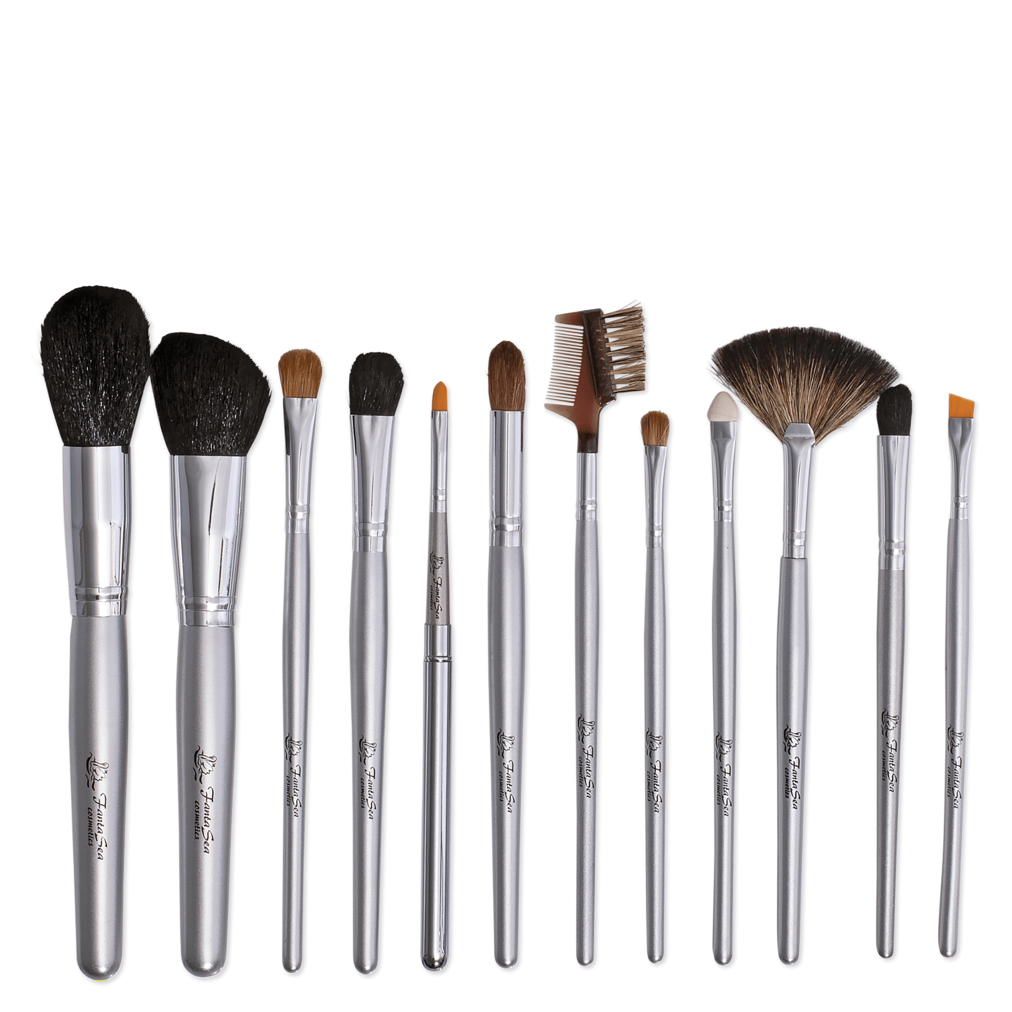 Makeup Brush Set with Case - 12 pc.