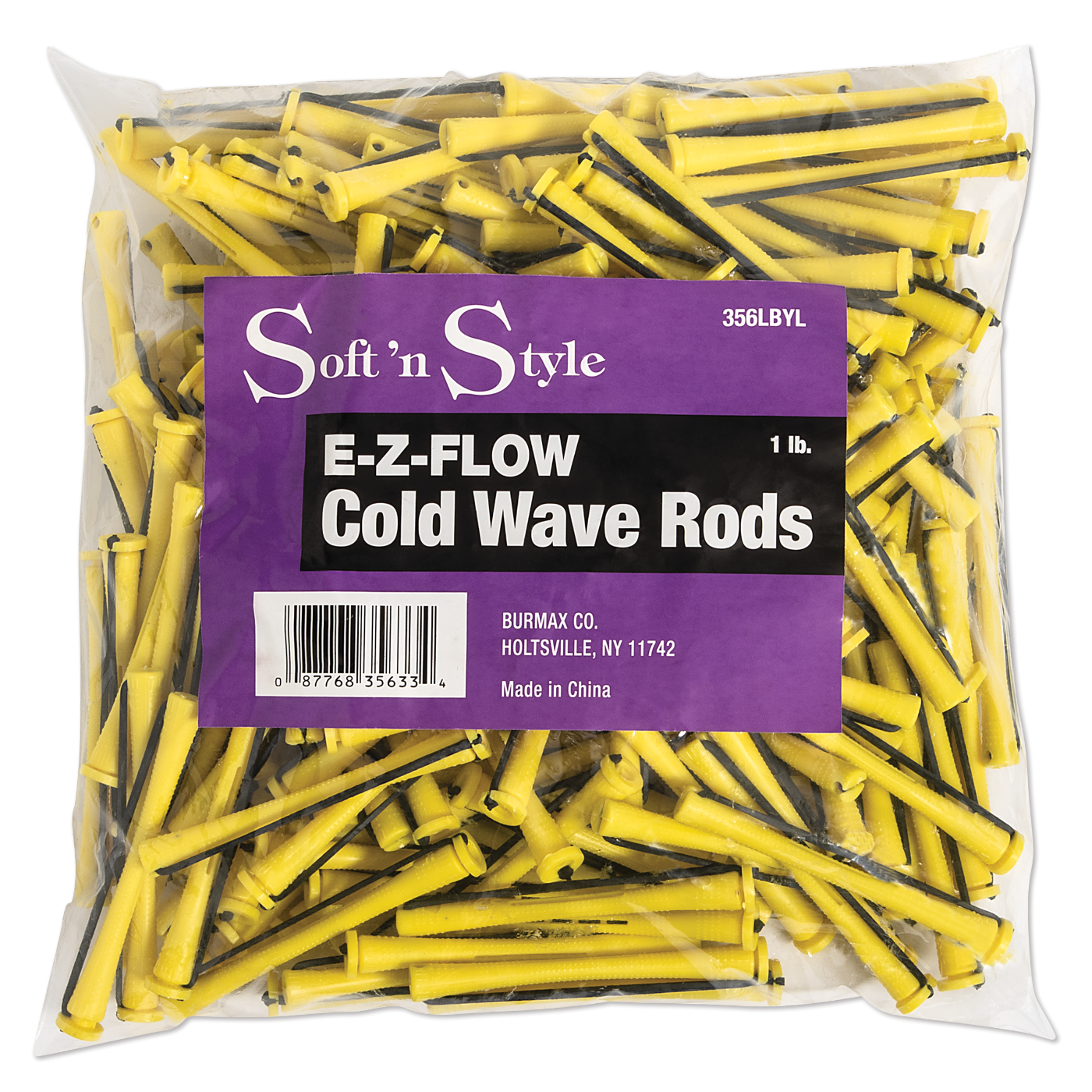 Concave Cold Wave Rods, Long Yellow, 1 lb.