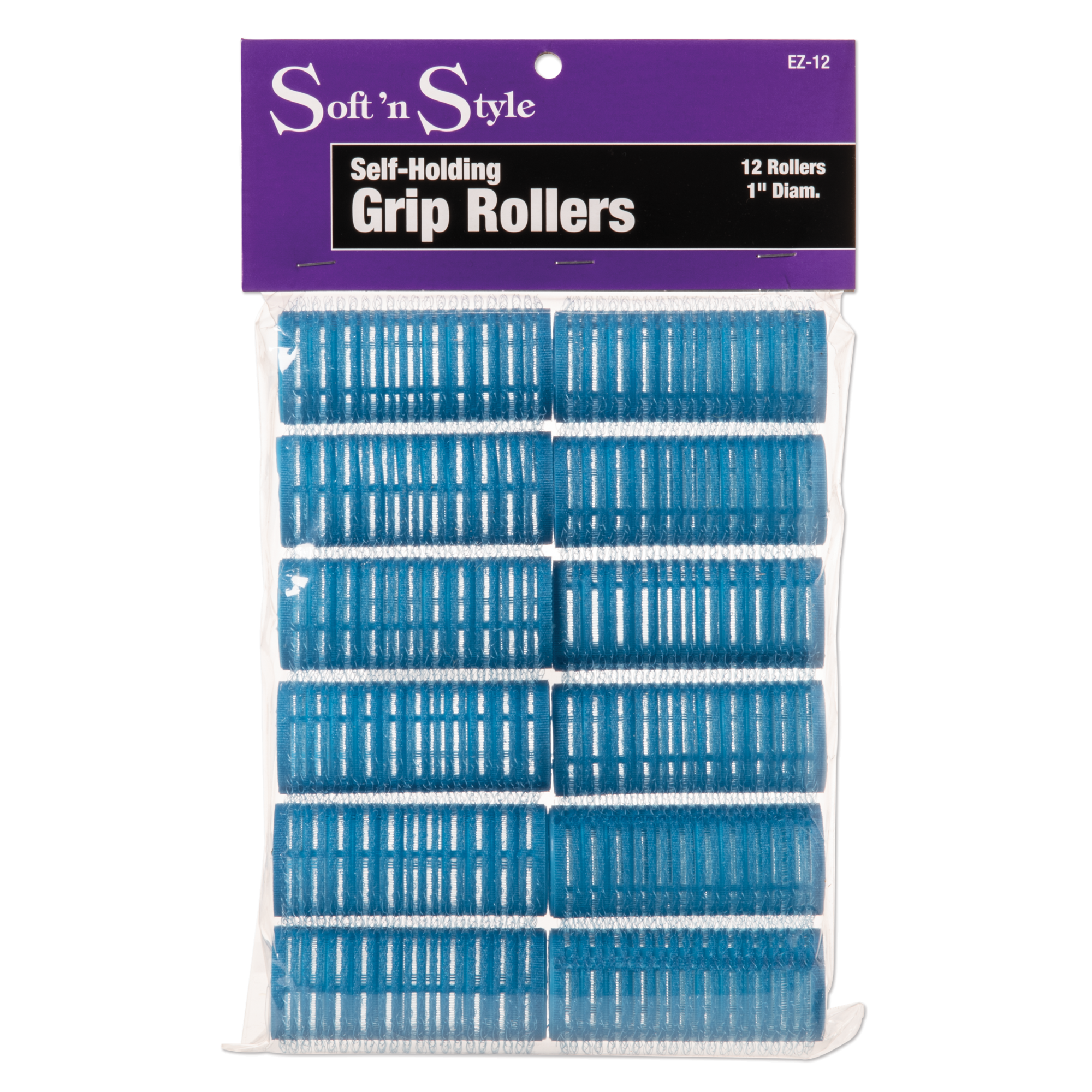 Self-Grip Rollers, Light Blue - 1"