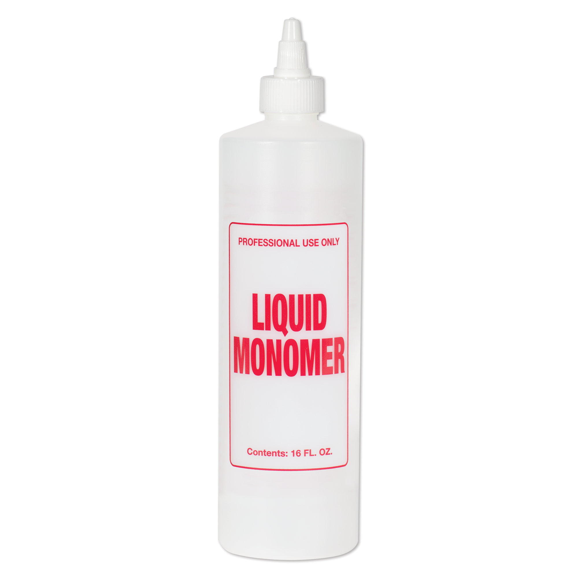 Imprinted Twist Top Bottle, Liquid Monomer, 16 oz.
