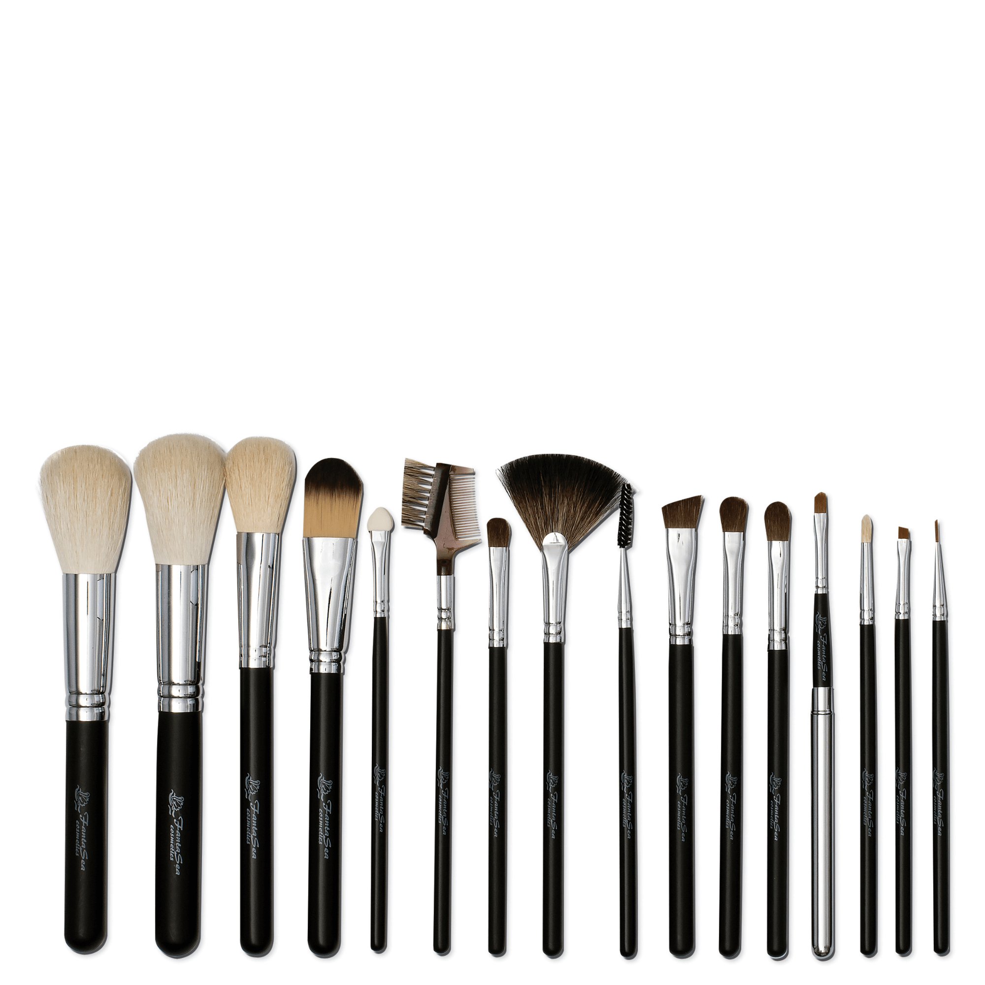 Professional Makeup Brush Set with Case - 16 pc.