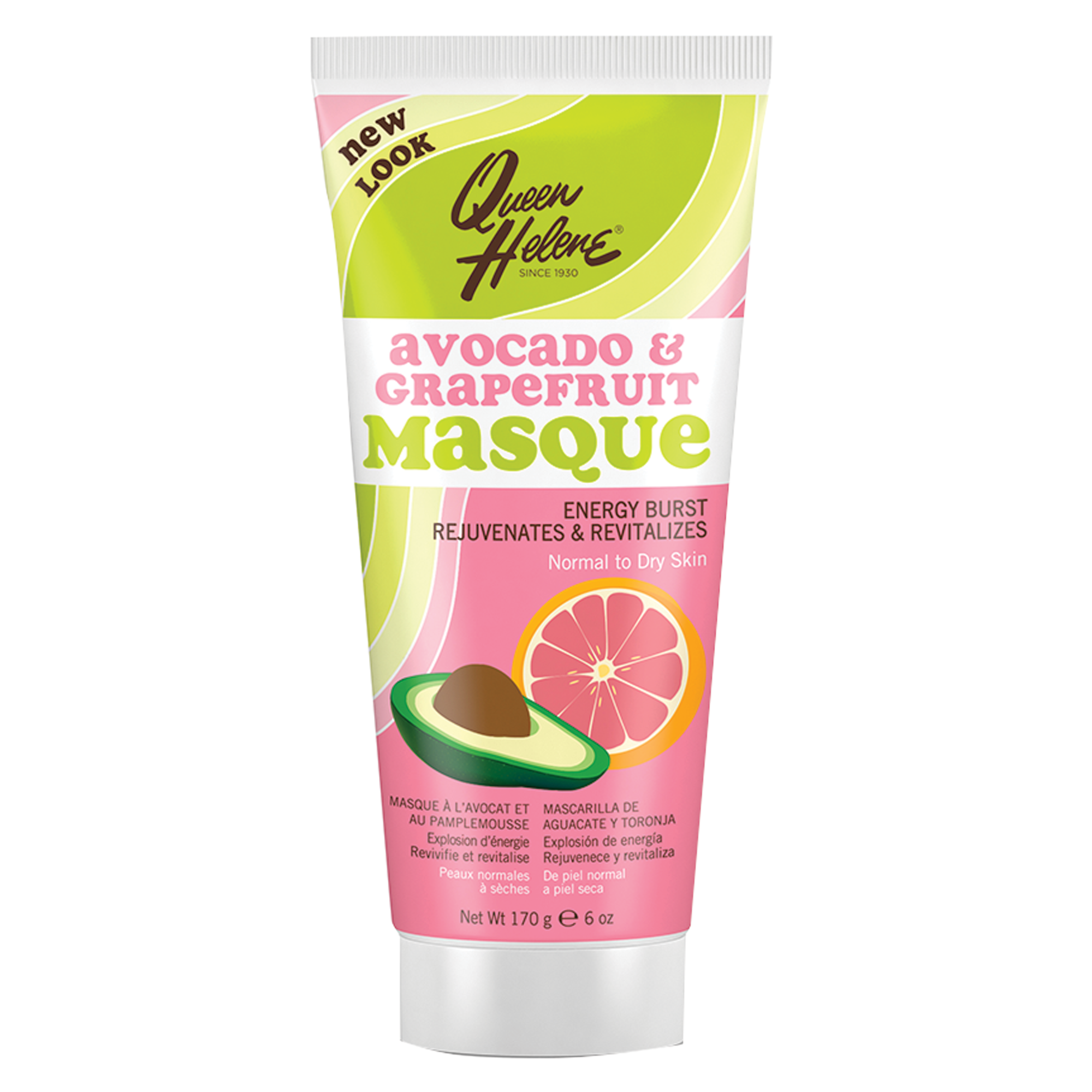 Avocado & Grapefruit Masque, Normal to Dry Skin