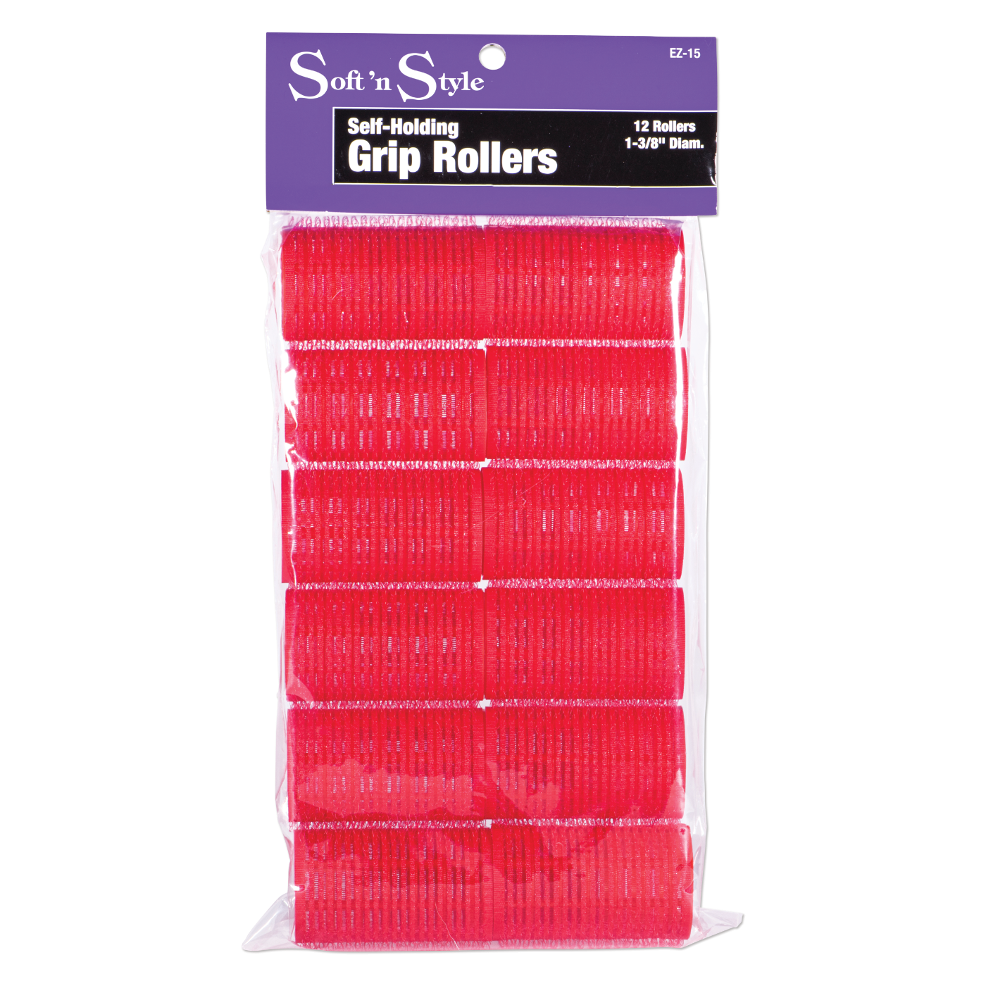 Self-Grip Rollers, Red - 1-3/8"