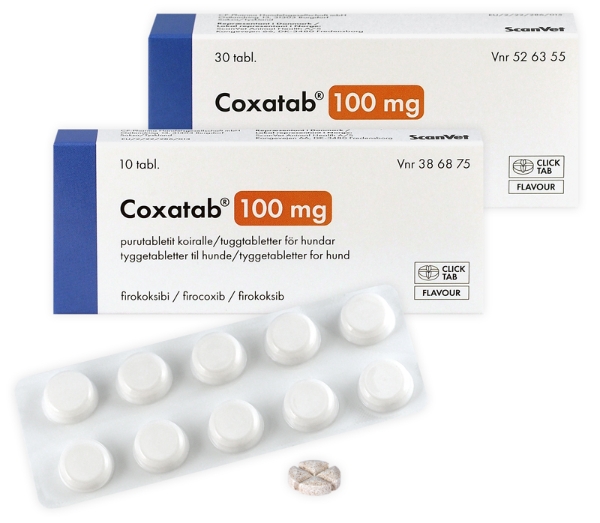 Coxatab 100 mg 30 tuggtabletter