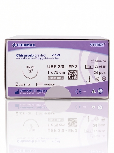 Chirasorb lila 3/0 HR-26 75 cm /24