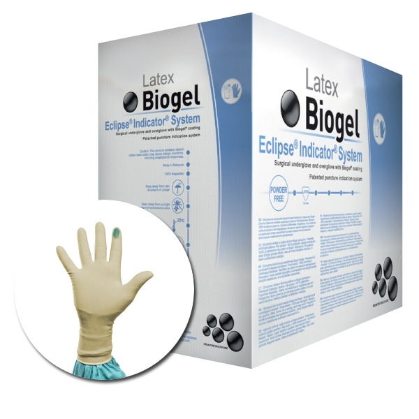 Biogel Eclipse Indicator dobbelt operationshandske 6,5 /2x25 par