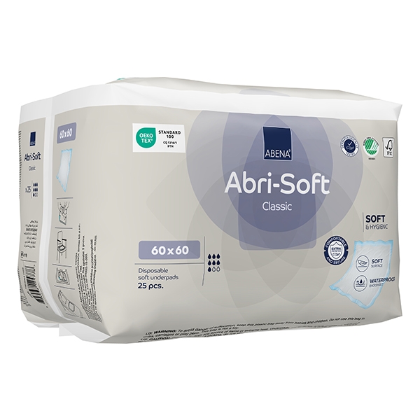 Absorber underlägg Abri-Soft Classic 60x60 cm /25