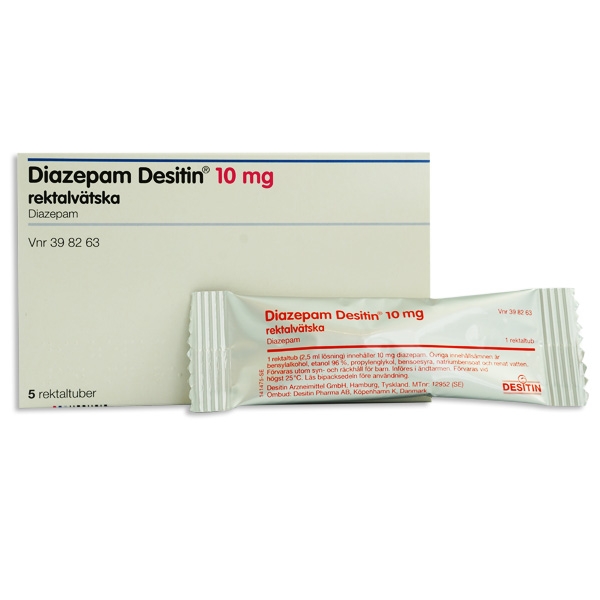 Diazepam Desitin 10 mg 5 x 2.5 ml