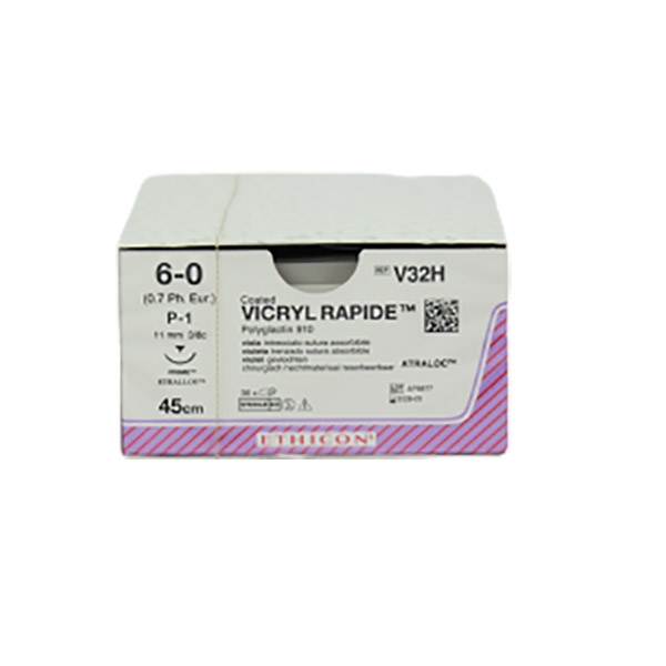 Vicryl Rapide V32H lilla 6/0 OS nål P-1 45 cm /36