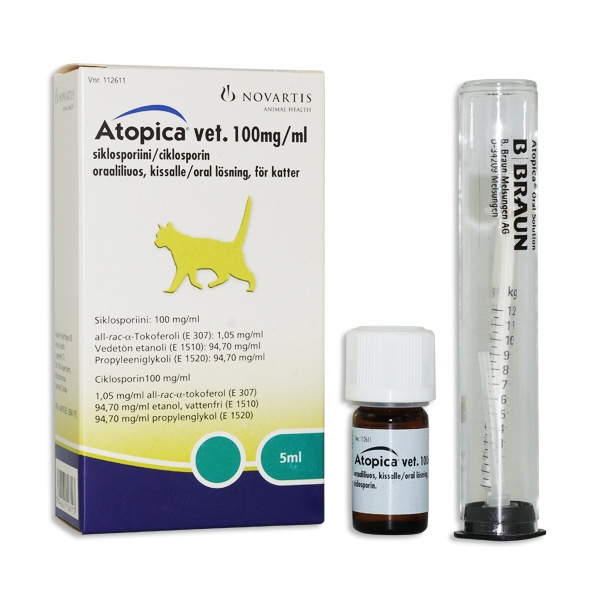 Atopica vet. 100 mg/ml 5 ml