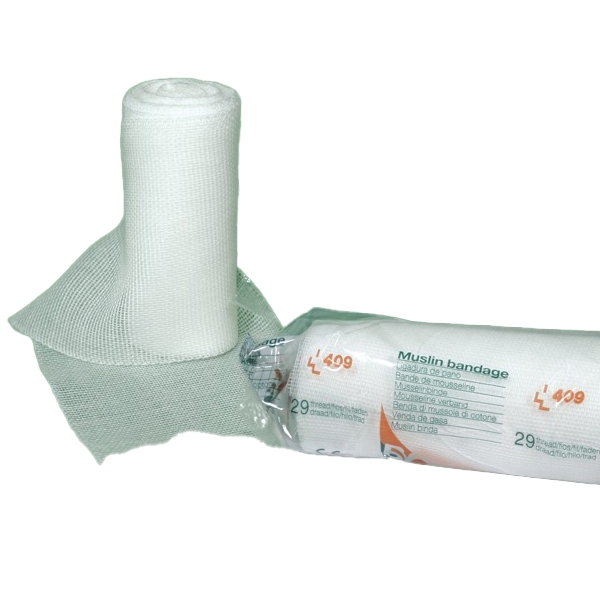 Gasbinda Muslin med vävd kant 10 cmx5 m /168