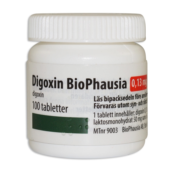 Digoxin BioPhausia 0,13 mg 100 tabletter