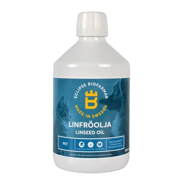 Eclipse Biofarmab PET Linolje til hund & katt 500 ml /stk