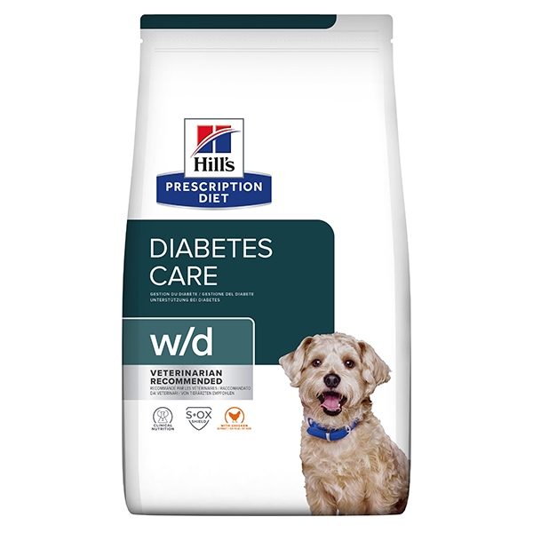 Hill's PRESCRIPTION DIET w/d Diabetes Care tørrfôr til hund med kylling 4kg pose