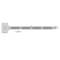 omløpsslange 2x1600 mm /stk