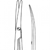 Dissektionssax Metzenbaum hårdmetall böjd 11 cm tysk /st