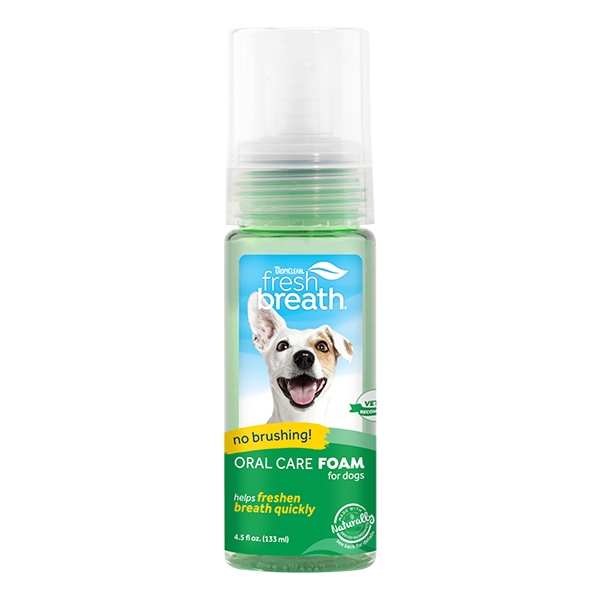 TropiClean Fresh Breath Mundplejeskum til hunde 133 ml /stk