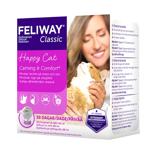 Feliway Classic duft sensor + flaske 48 ml / sæt